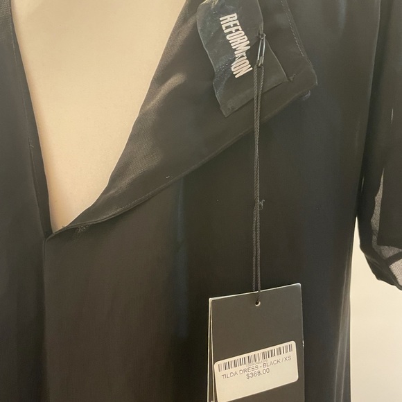 NWT Reformation Maxi Dress in Black Size XS - Picture 8 of 8